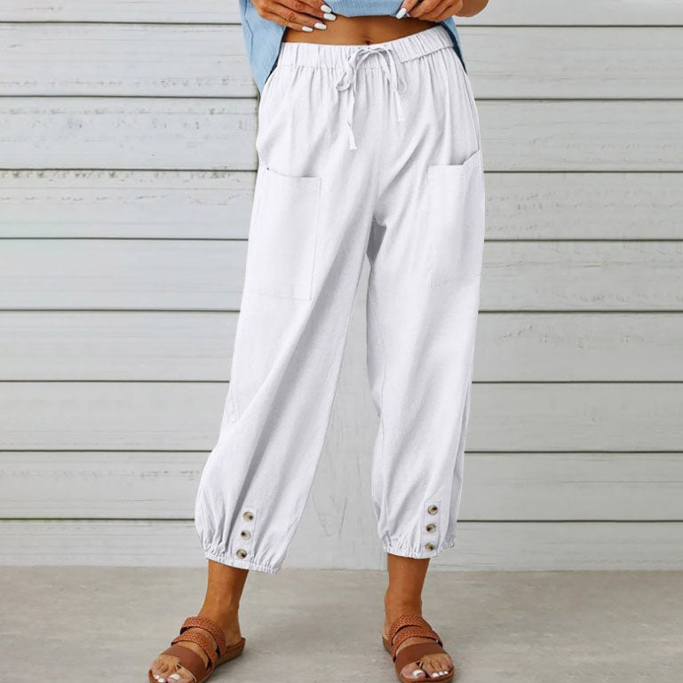 Somerset | Wide-Leg Cotton Trousers