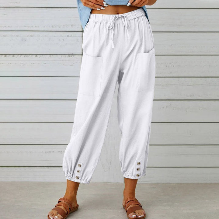 Somerset | Wide-Leg Cotton Trousers