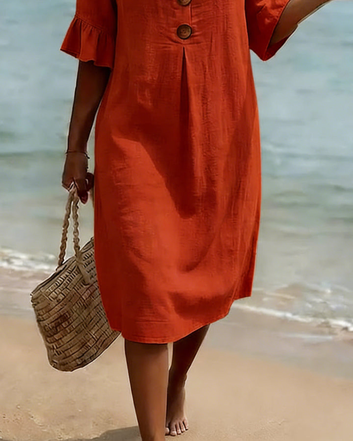 Cleo | Button-Down Cotton Dress