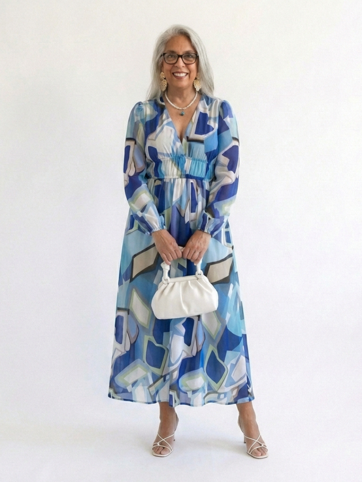 Elthea | Long Sleeve Floral Maxi Dress