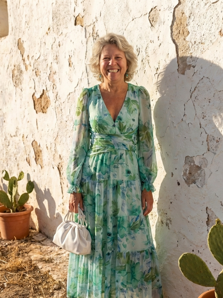 Elthea | Long Sleeve Floral Maxi Dress