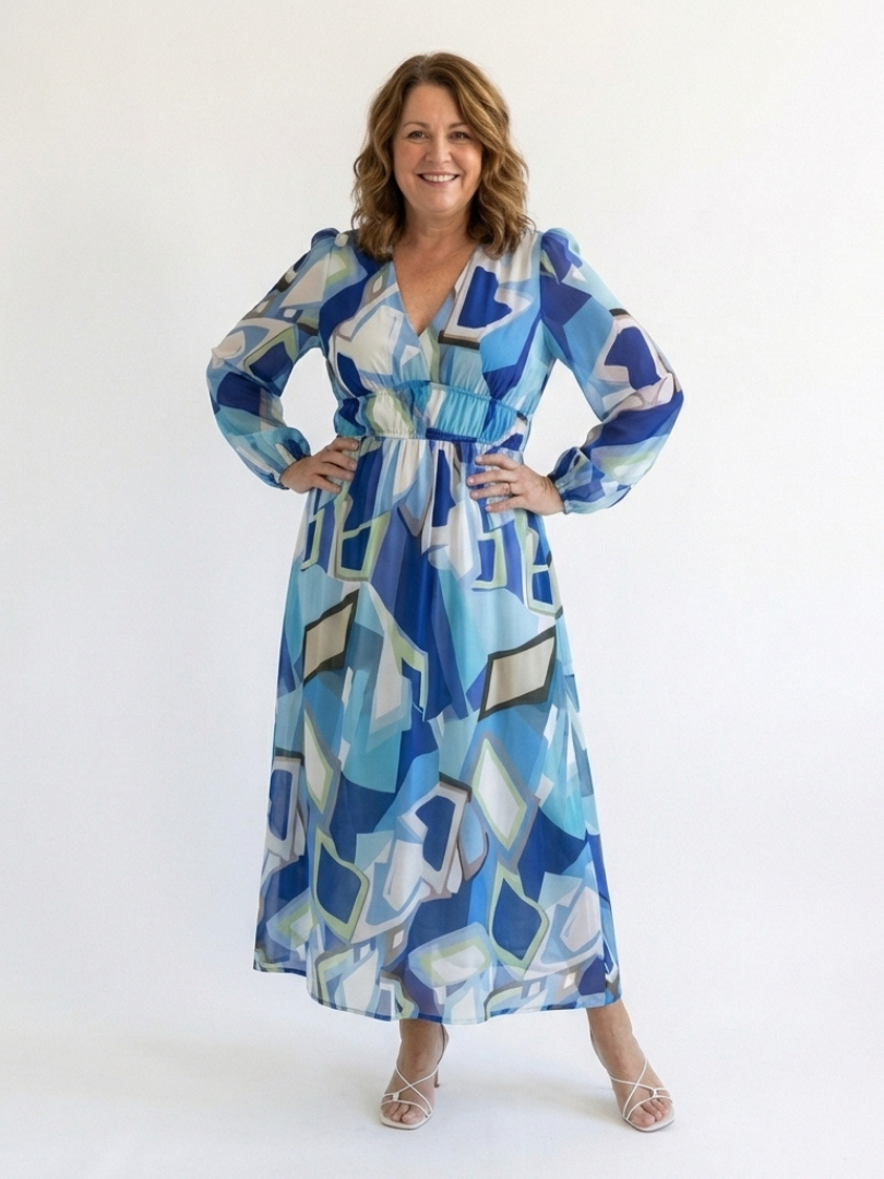 Elthea | Long Sleeve Floral Maxi Dress