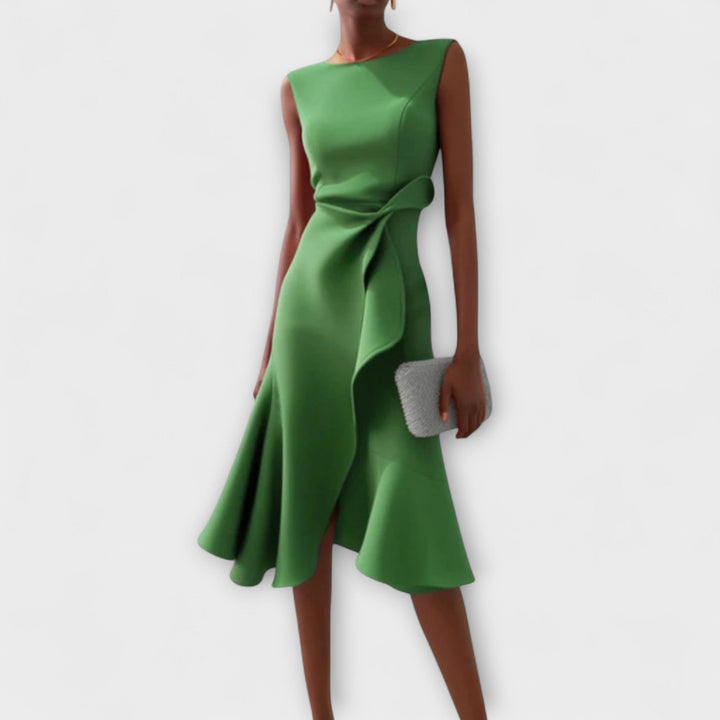 Ariane | Pleated Midi Dress