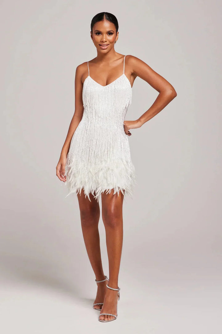 The Brielle Elysian | Feather Mini Dress