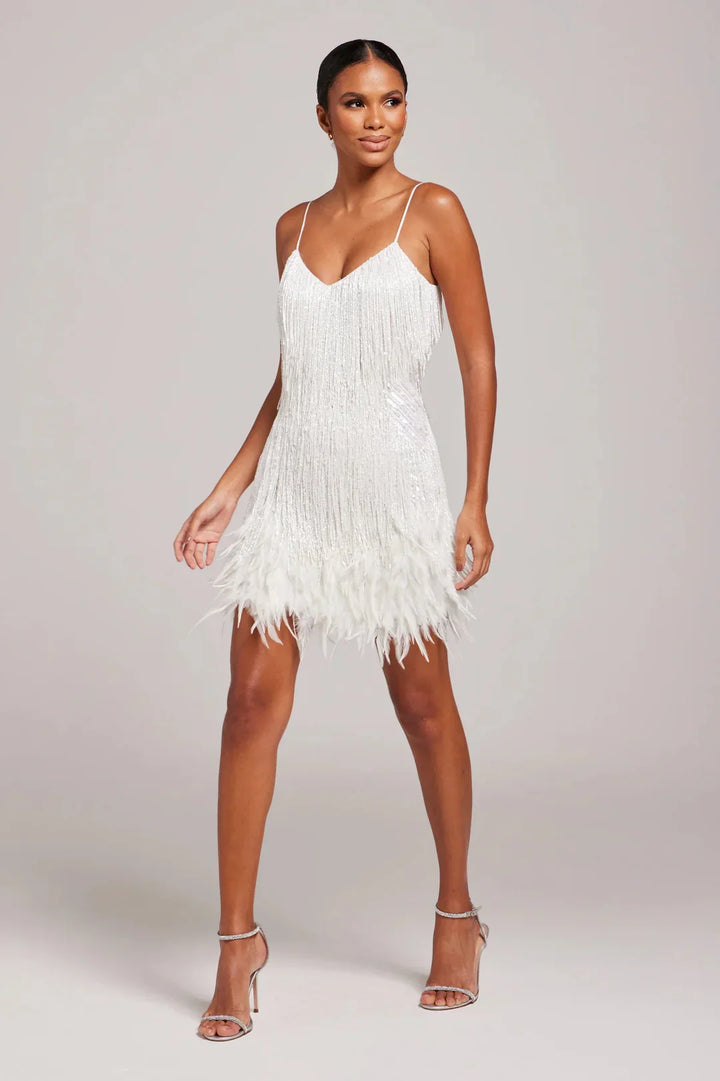 The Brielle Elysian | Feather Mini Dress