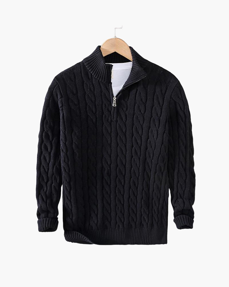 The Taebaek Heritage | Zipped Cable Sweater