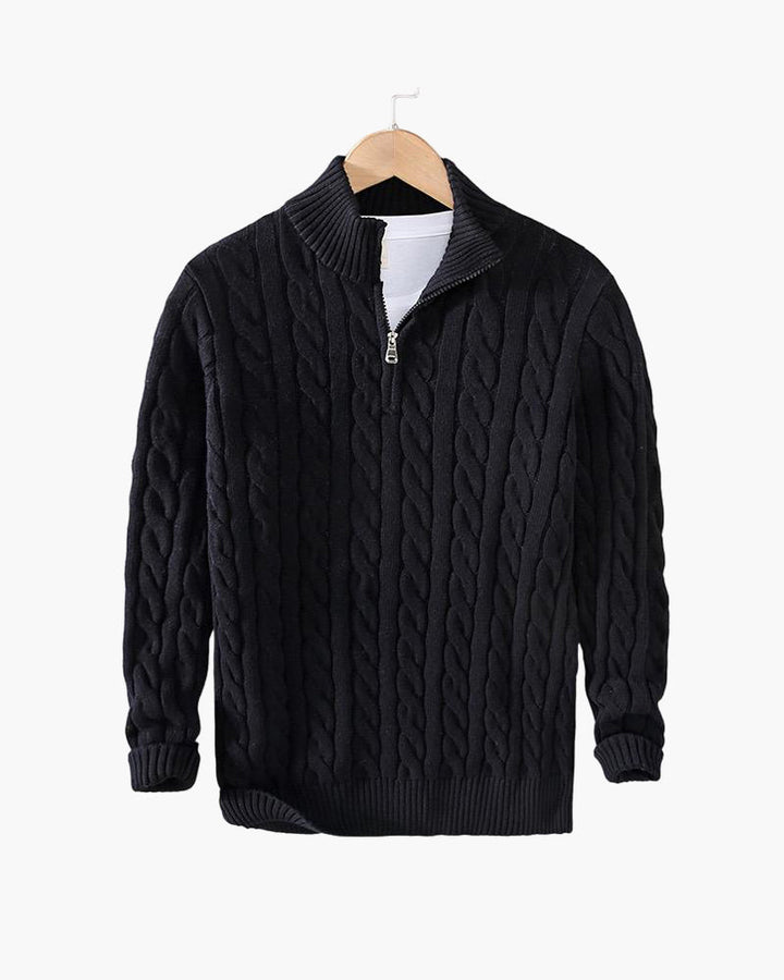 The Taebaek Heritage | Zipped Cable Sweater