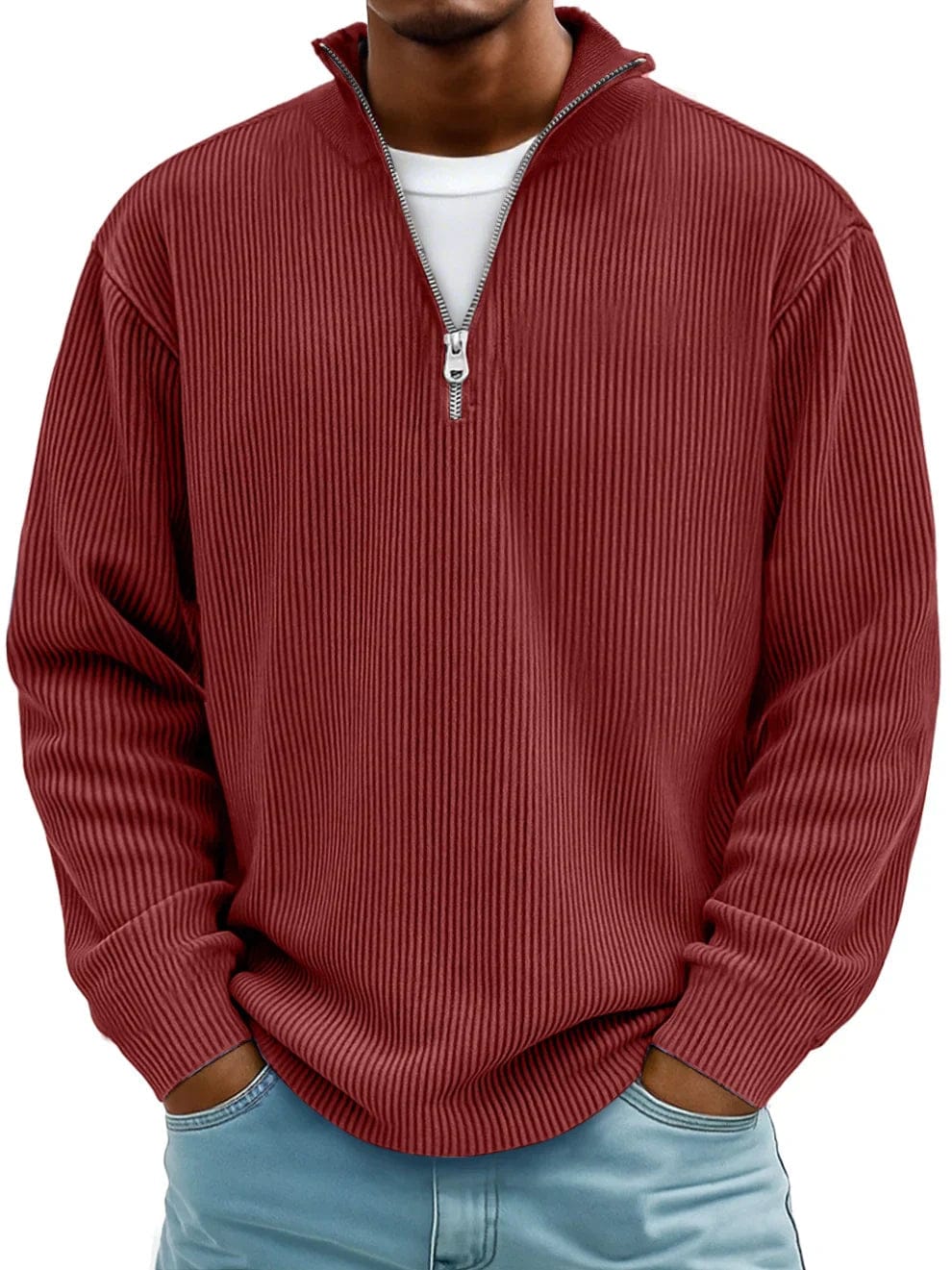 The André Ferran Heritage | Premium Ribbed Half-Zip