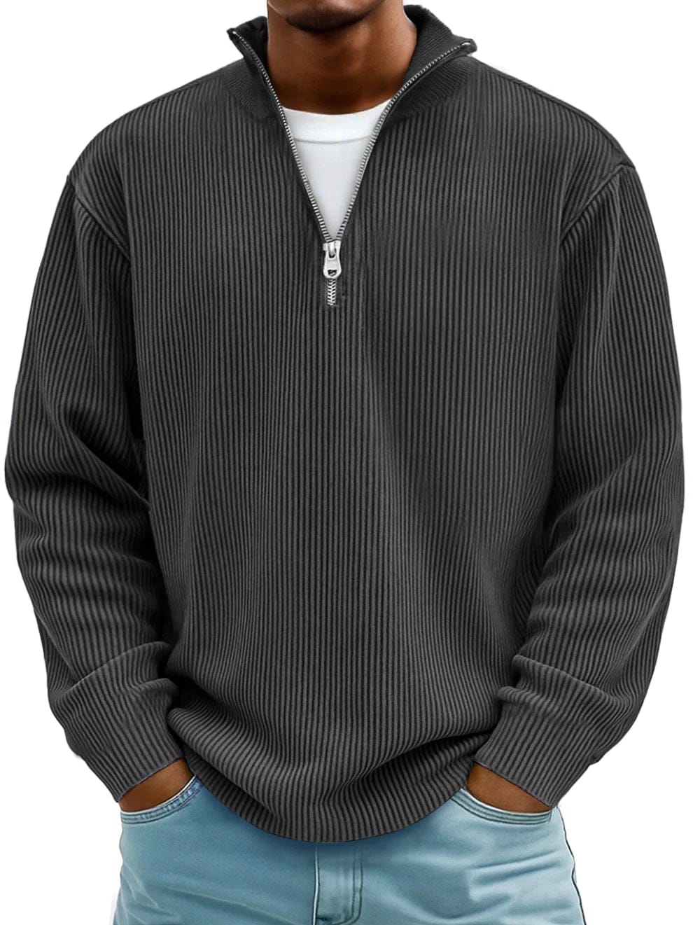 The André Ferran Heritage | Premium Ribbed Half-Zip