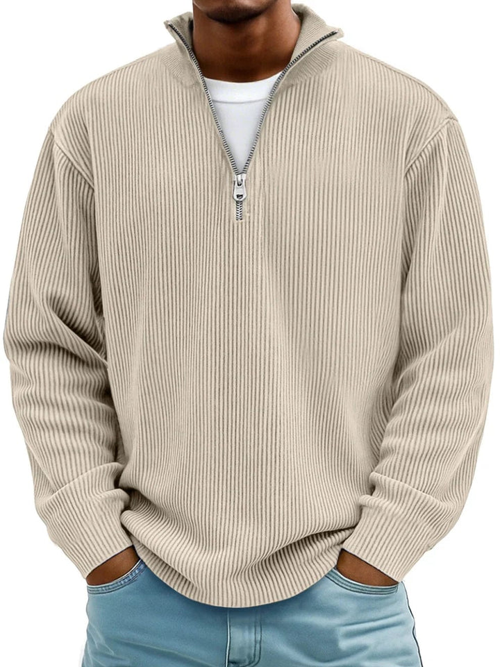 The André Ferran Heritage | Premium Ribbed Half-Zip
