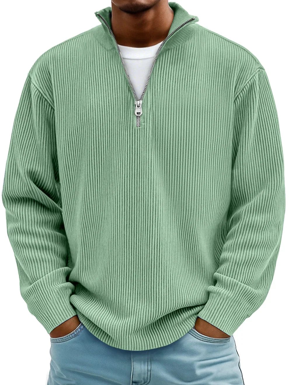 The André Ferran Heritage | Premium Ribbed Half-Zip