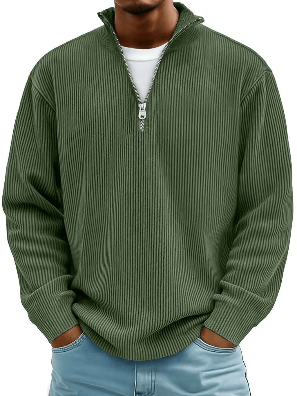 The André Ferran Heritage | Premium Ribbed Half-Zip