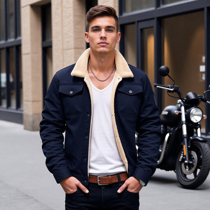 The Oliver Frontier | Men's Warm Sherpa-Lined Winter Jacket