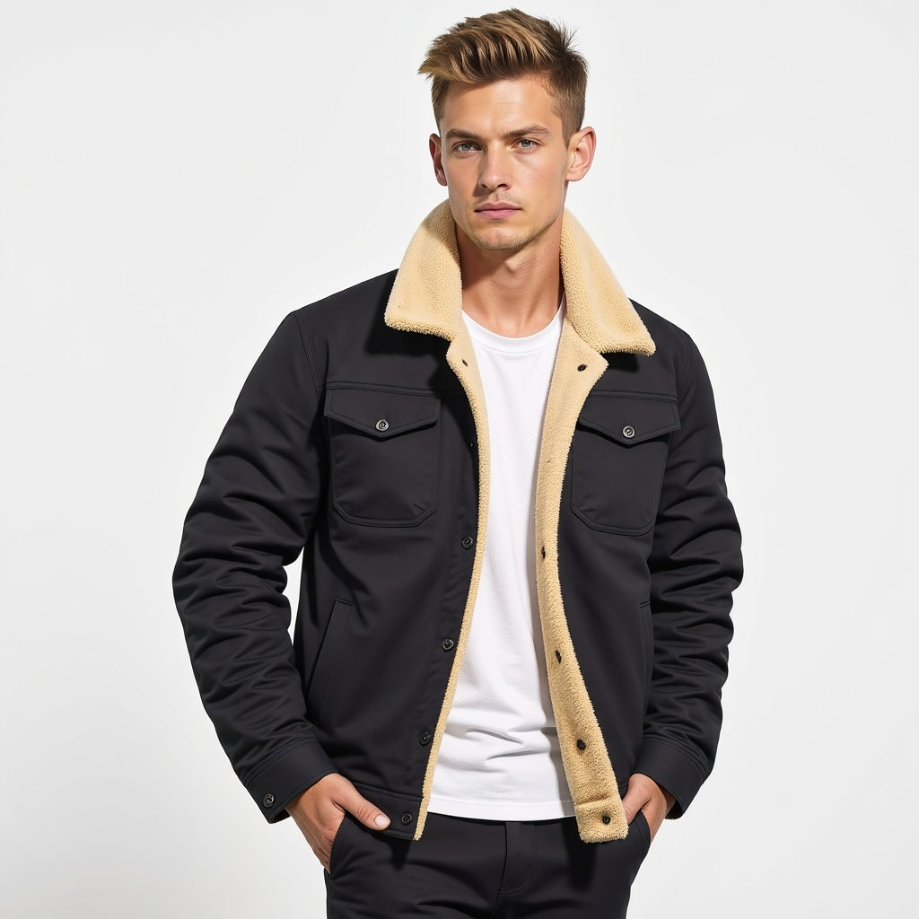 The Oliver Frontier | Men's Warm Sherpa-Lined Winter Jacket