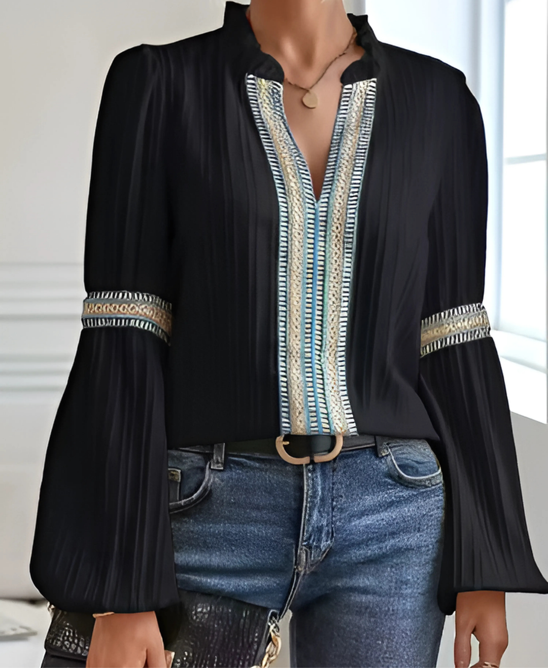 The Grace Vintage | Women’s V-Neck Blouse