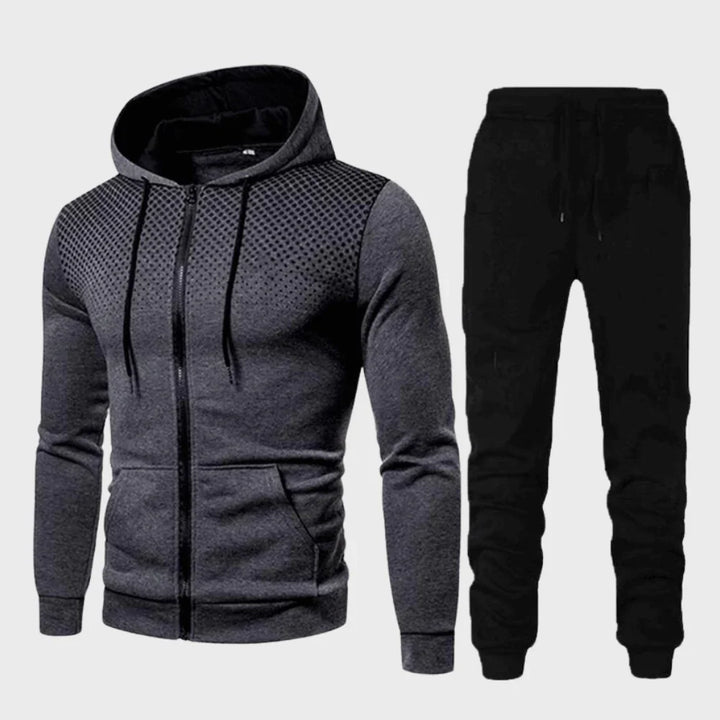 The Edward Velocity | Men’s Hoodie Tracksuit with Dotted Chest
