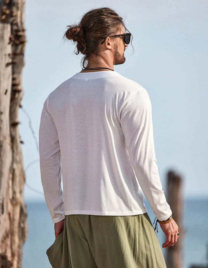 The Lennox V-Neck | Men’s Long Sleeve Essential