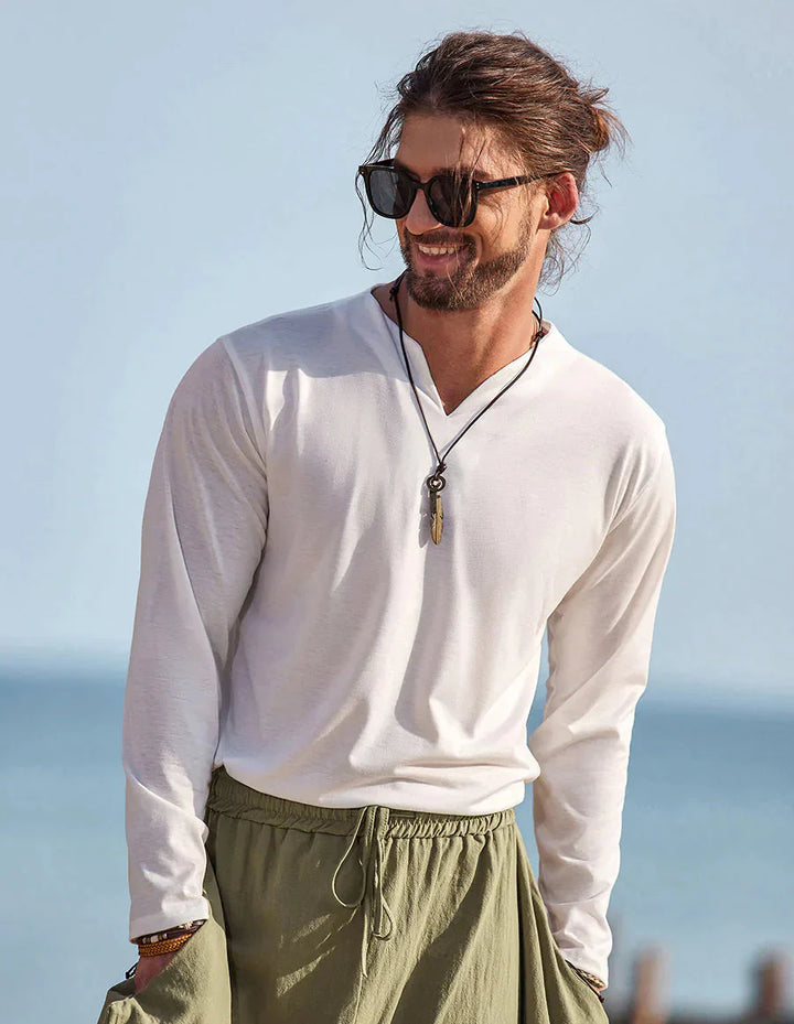 The Lennox V-Neck | Men’s Long Sleeve Essential