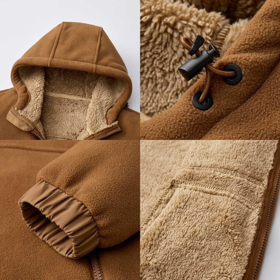 Arlo | Sherpa-Lined Coastal Zip Hoodie