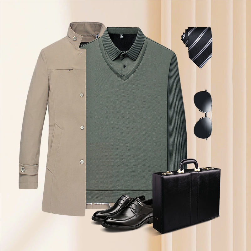 The Kensington Knit | 2-Piece Collared Sweater