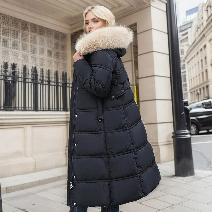 The Florence Majestic | High-Collar Faux-Fur Puffer Coat