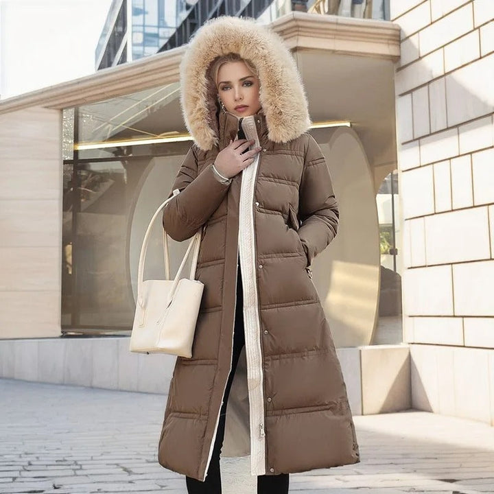 The Florence Majestic | High-Collar Faux-Fur Puffer Coat
