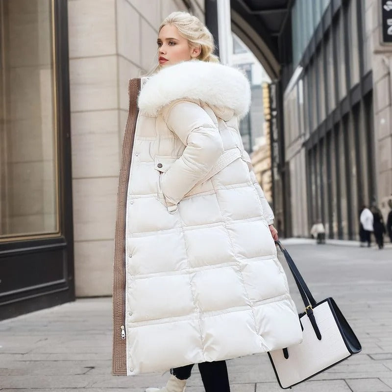 The Florence Majestic | High-Collar Faux-Fur Puffer Coat