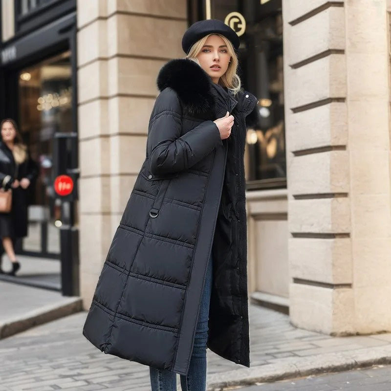 The Florence Majestic | High-Collar Faux-Fur Puffer Coat