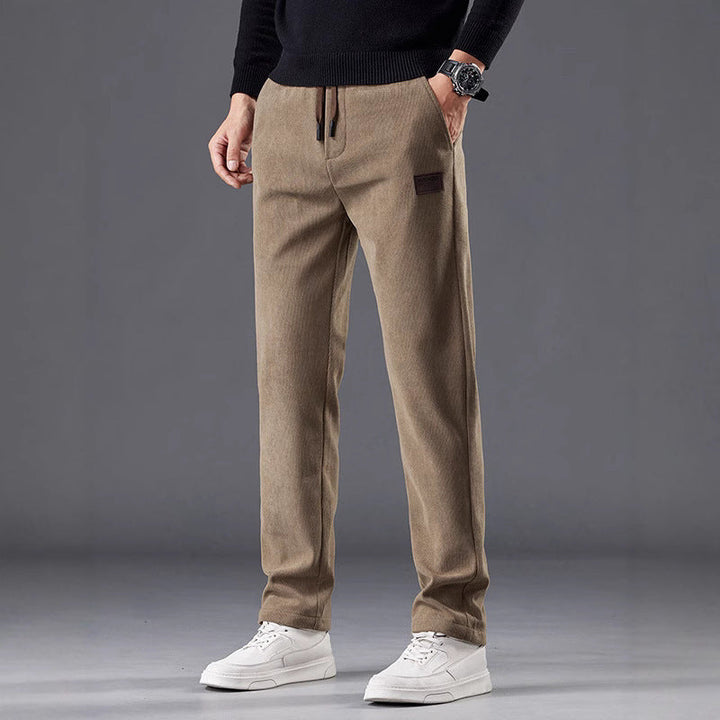 The Harriman Cord | Textured Straight-Leg Trousers