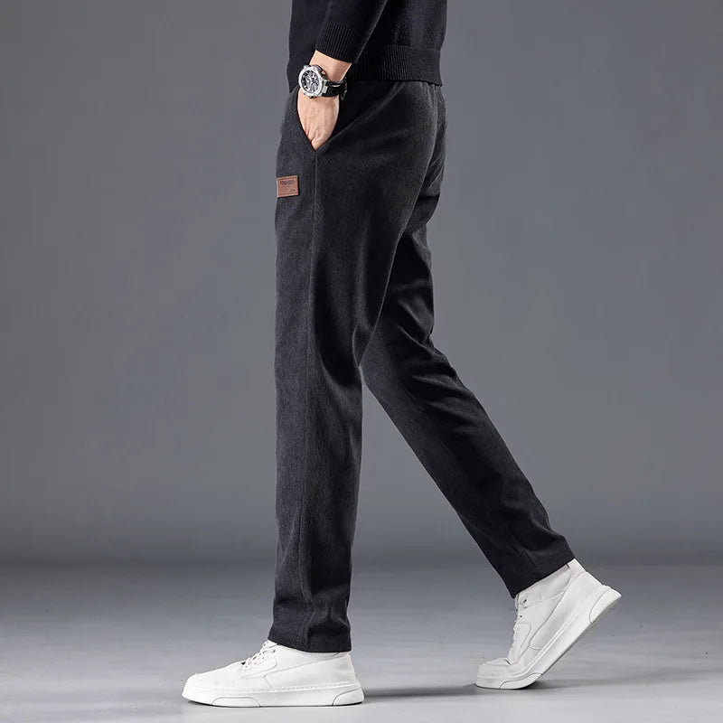 The Harriman Cord | Textured Straight-Leg Trousers