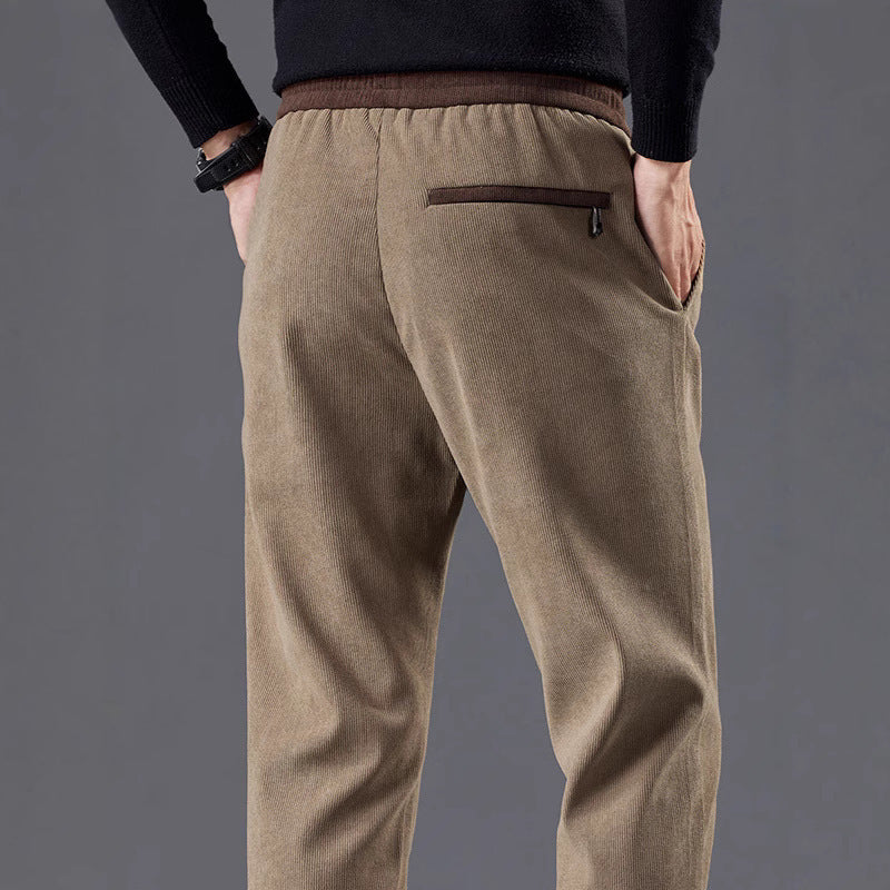 The Harriman Cord | Textured Straight-Leg Trousers