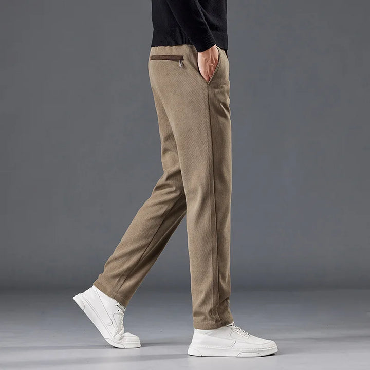 The Harriman Cord | Textured Straight-Leg Trousers