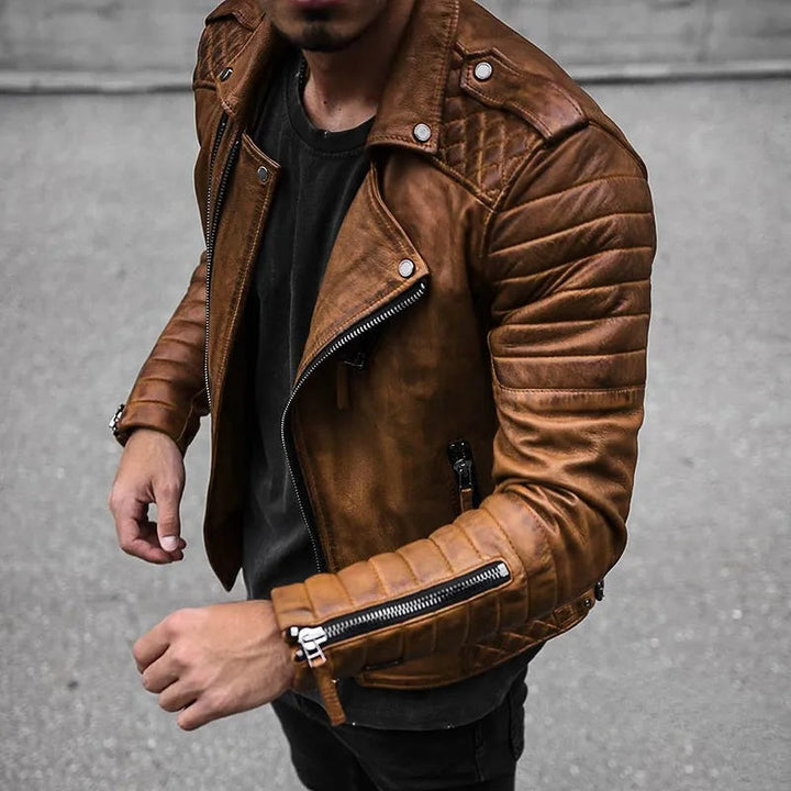 The Daniel Maverick | Men’s Stylish Zip-Up Biker Jacket