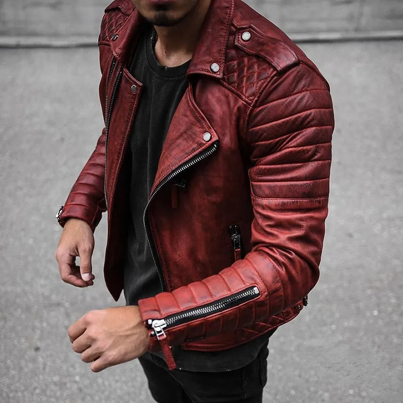 The Daniel Maverick | Men’s Stylish Zip-Up Biker Jacket