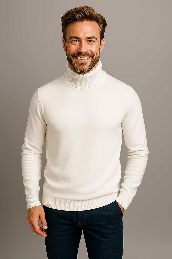 The Bradley Statement | Men’s Vibrant Spring Turtleneck