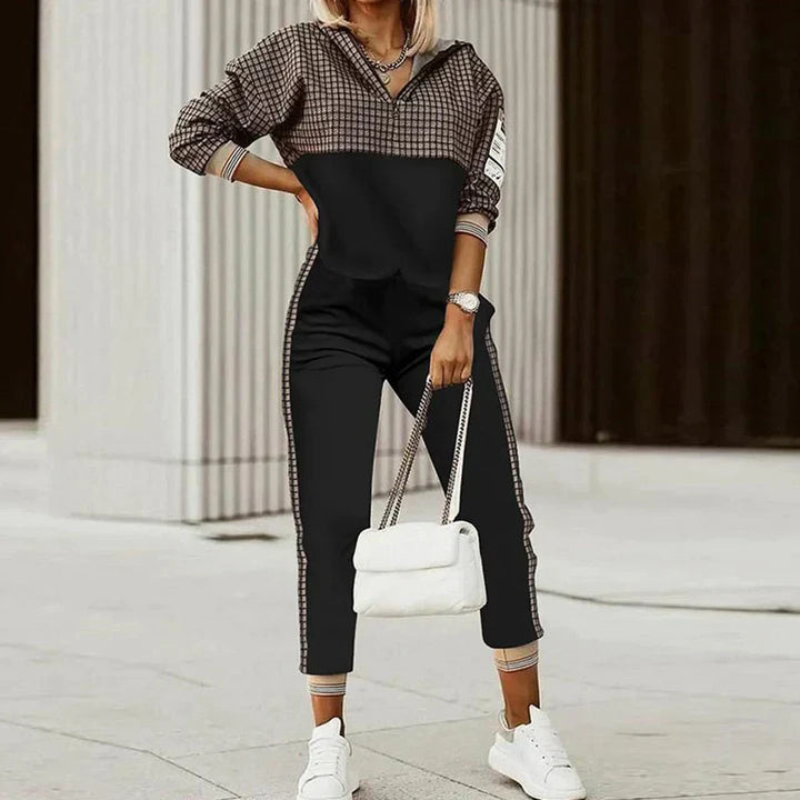 The Zara Sovereign | Women’s Modern Casual Zipper Top Tracksuit