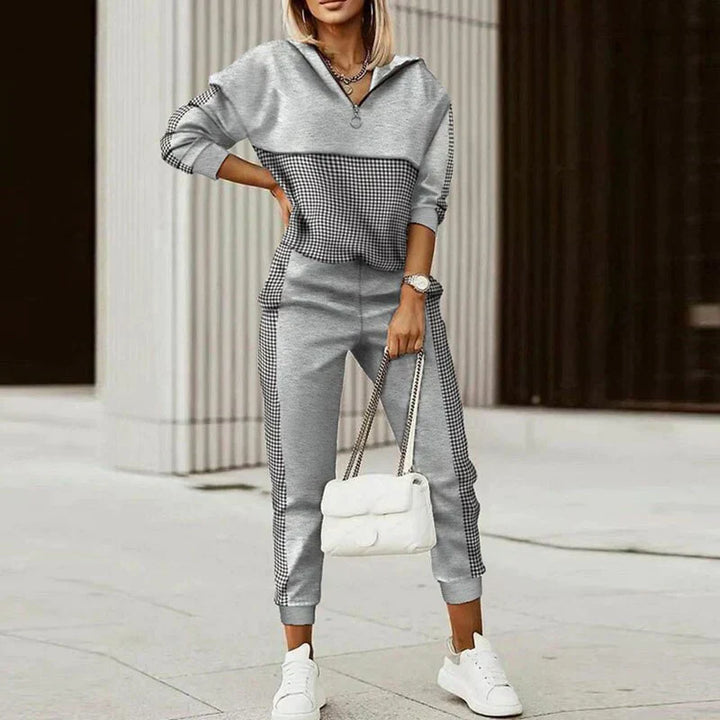 The Zara Sovereign | Women’s Modern Casual Zipper Top Tracksuit