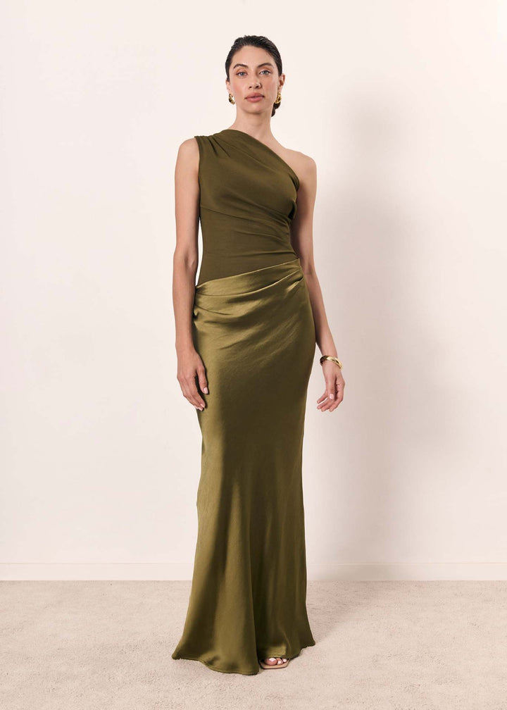 The Nikkie Serenity | Elegant One-Shoulder Maxi Dress
