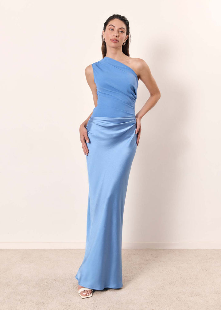 The Nikkie Serenity | Elegant One-Shoulder Maxi Dress