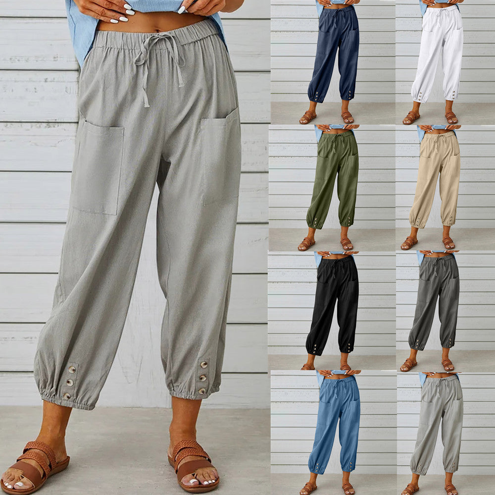 Somerset | Wide-Leg Cotton Trousers