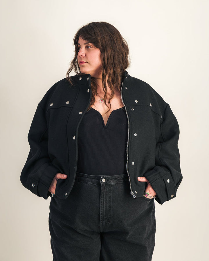 The Seraphina | Ribbed Plunge Bodysuit