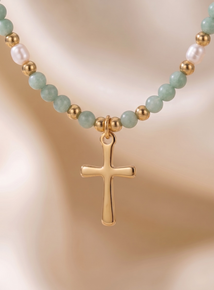 Colourful Cross Necklace