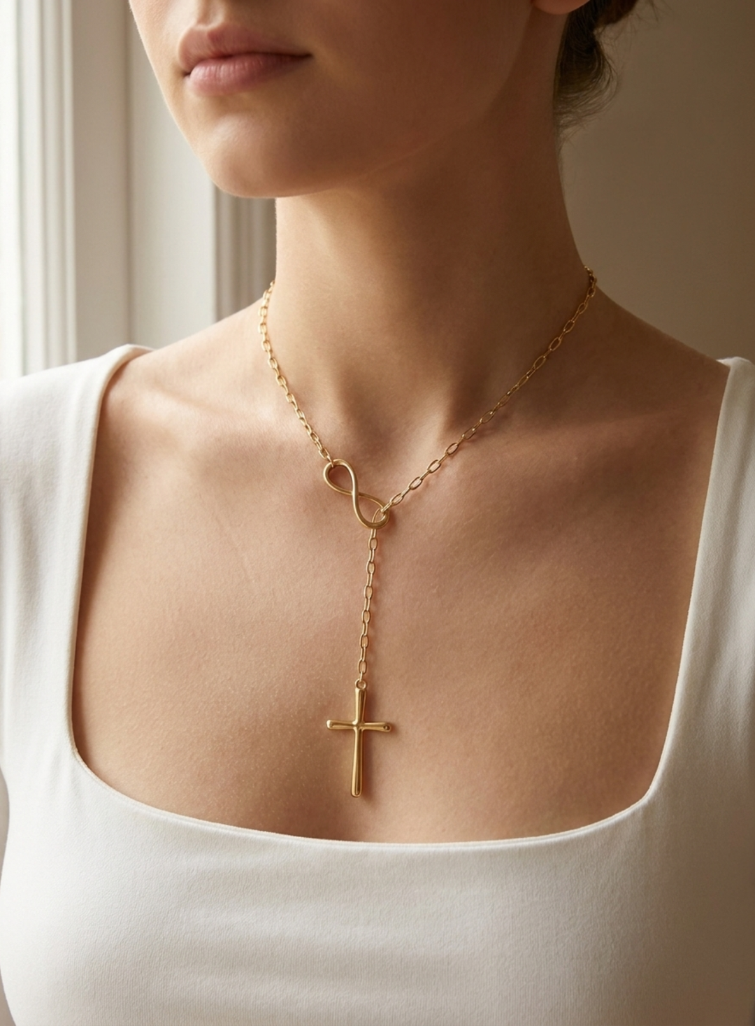 Infinity Cross Necklace