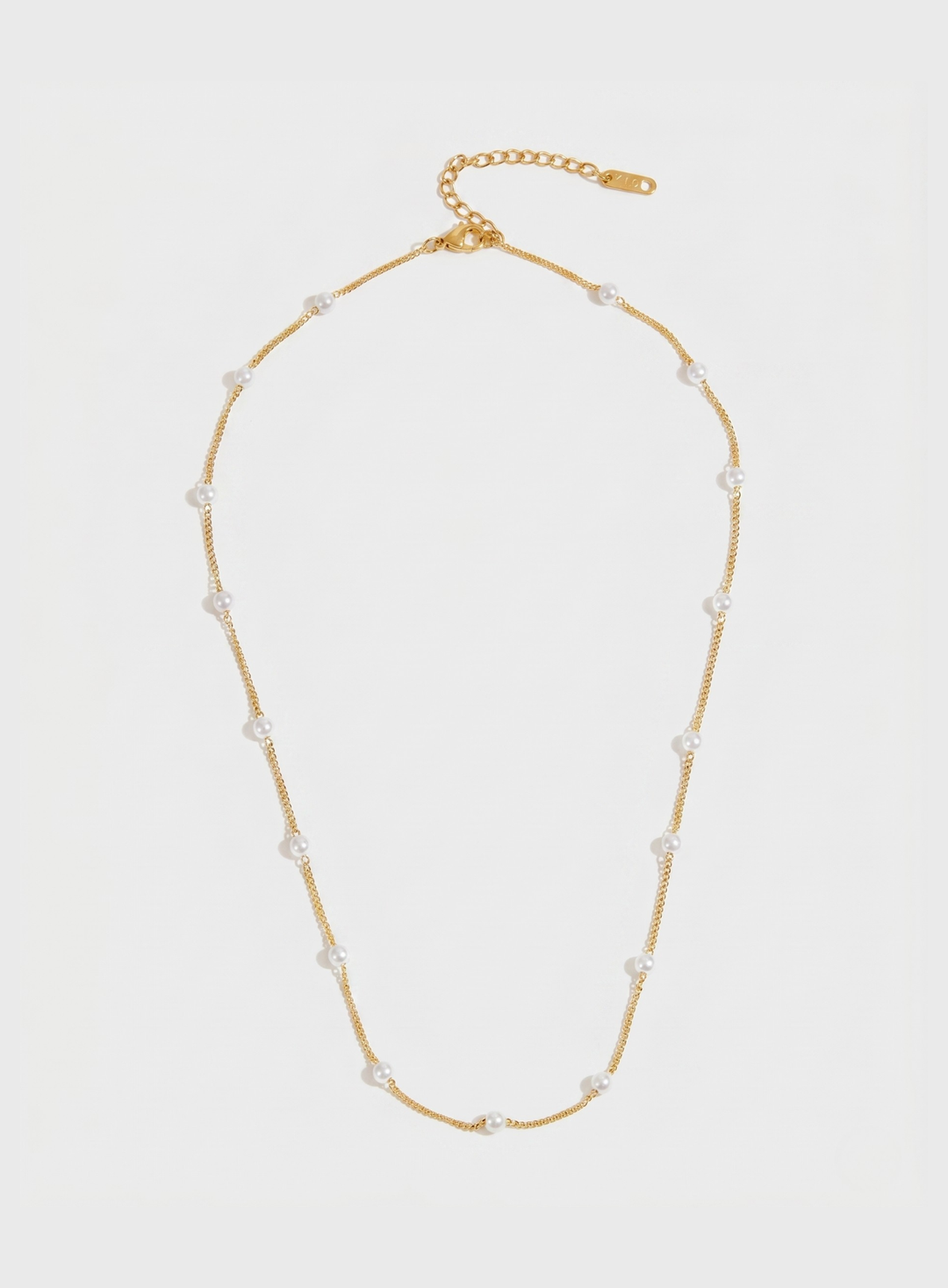 Pearl Line Necklace