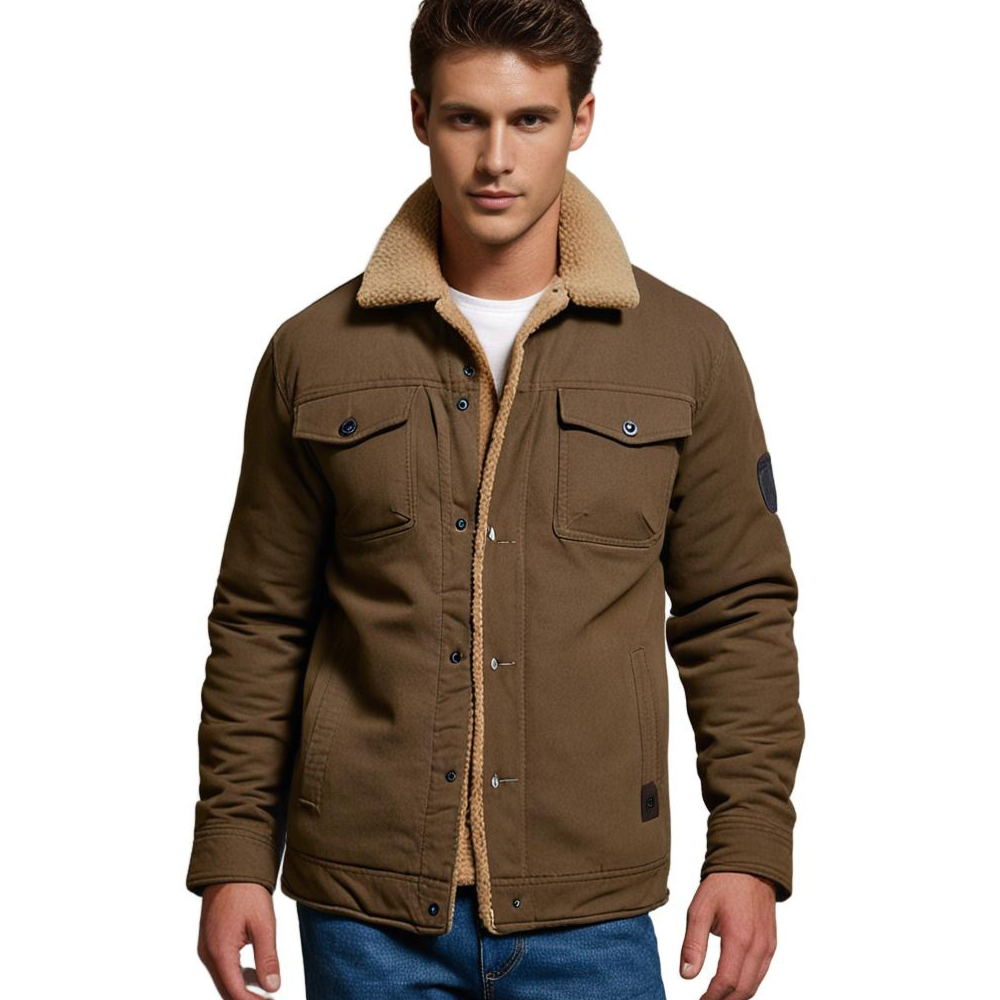 The Oliver Frontier | Men's Warm Sherpa-Lined Winter Jacket