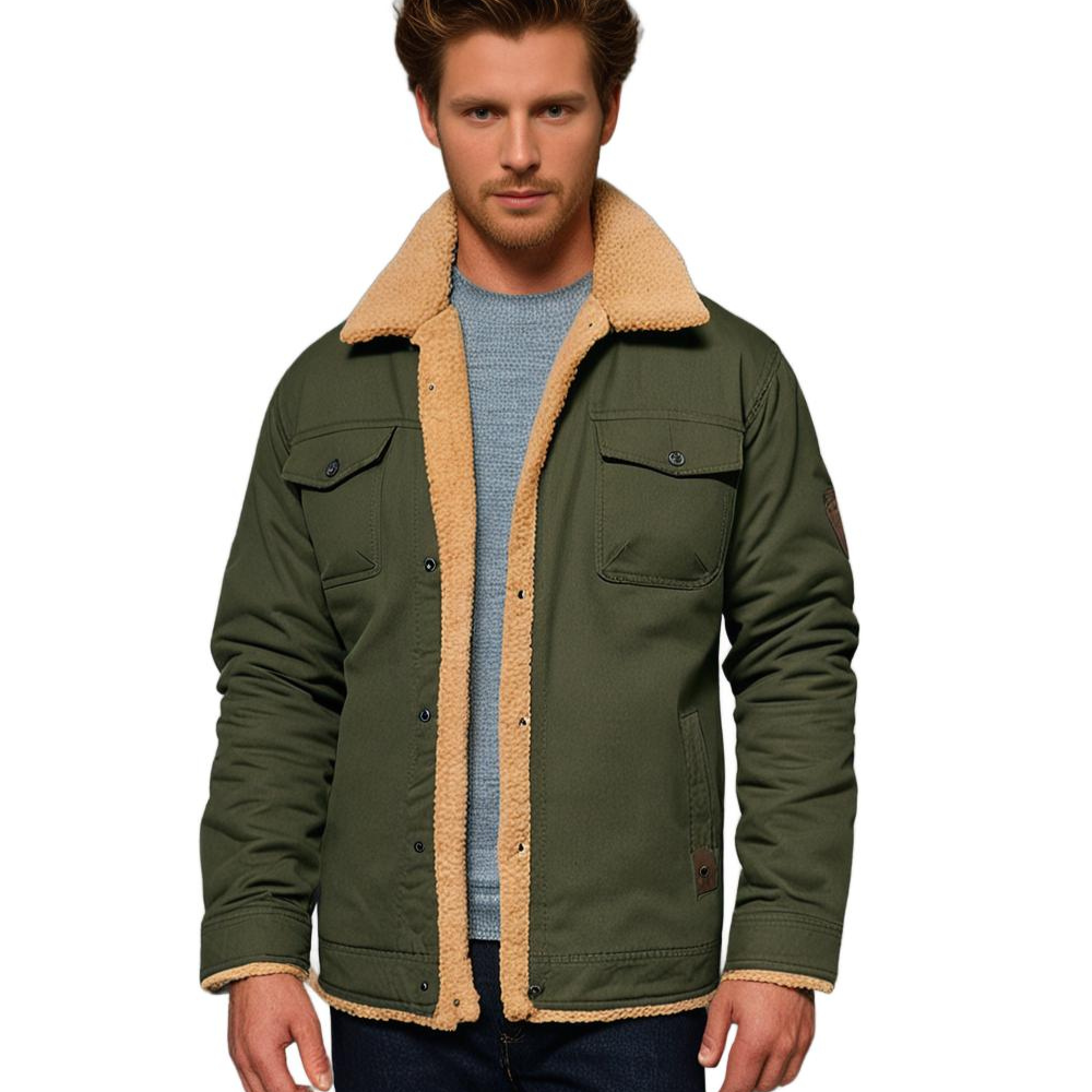 The Oliver Frontier | Men's Warm Sherpa-Lined Winter Jacket