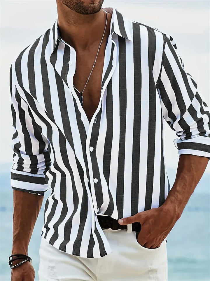 The Carl Artisan | Men’s Summer Striped Relaxed Shirt