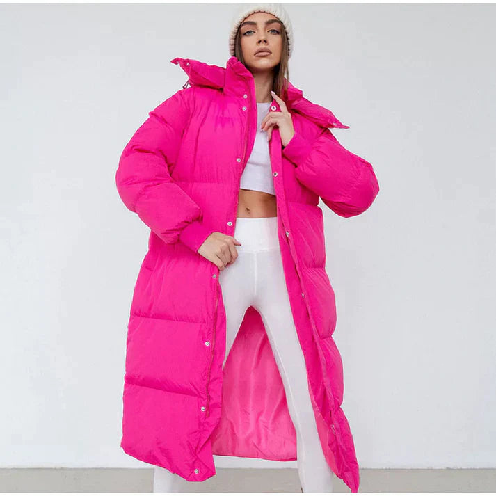 The Carla Arctic | Women’s Longline Hooded Puffer Coat