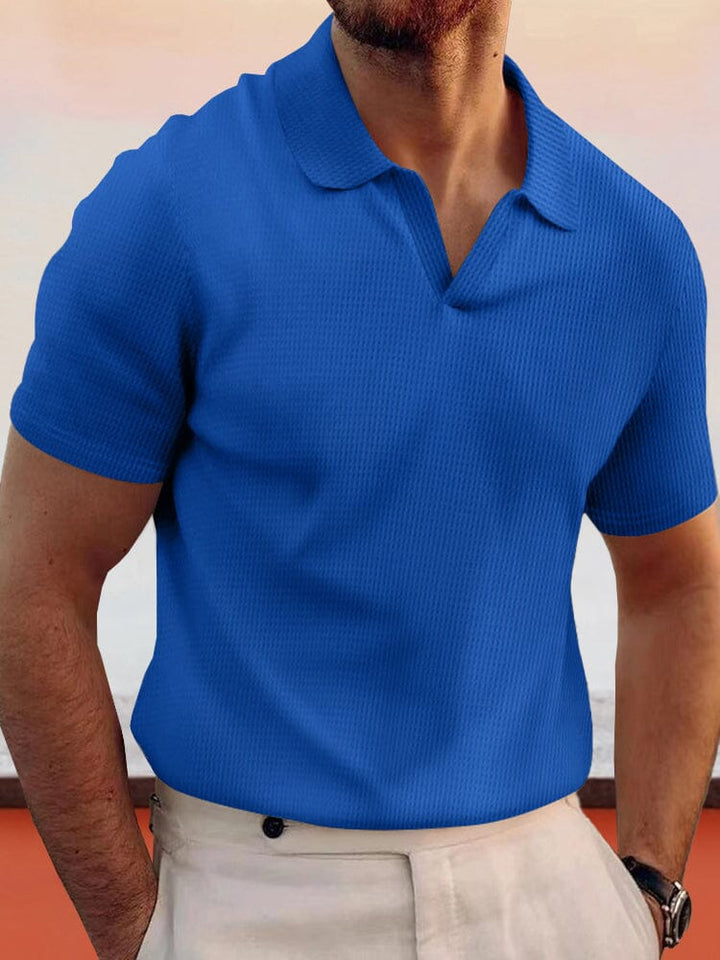 The Caspian Heritage | Waffle Texture Lapel Shirt