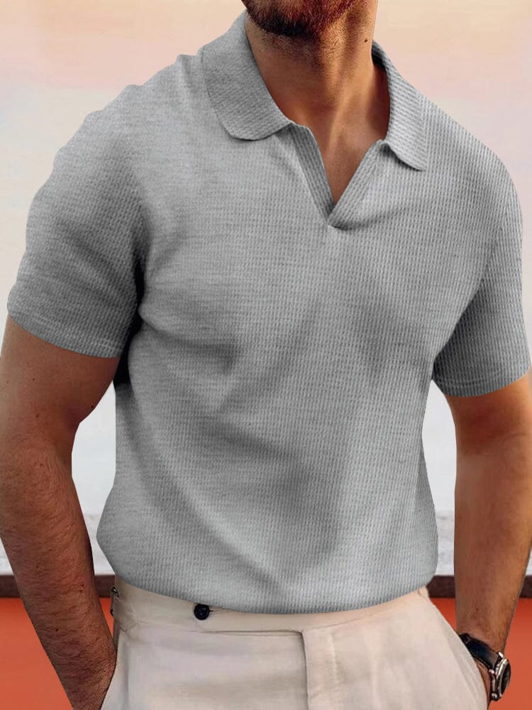 The Caspian Heritage | Waffle Texture Lapel Shirt